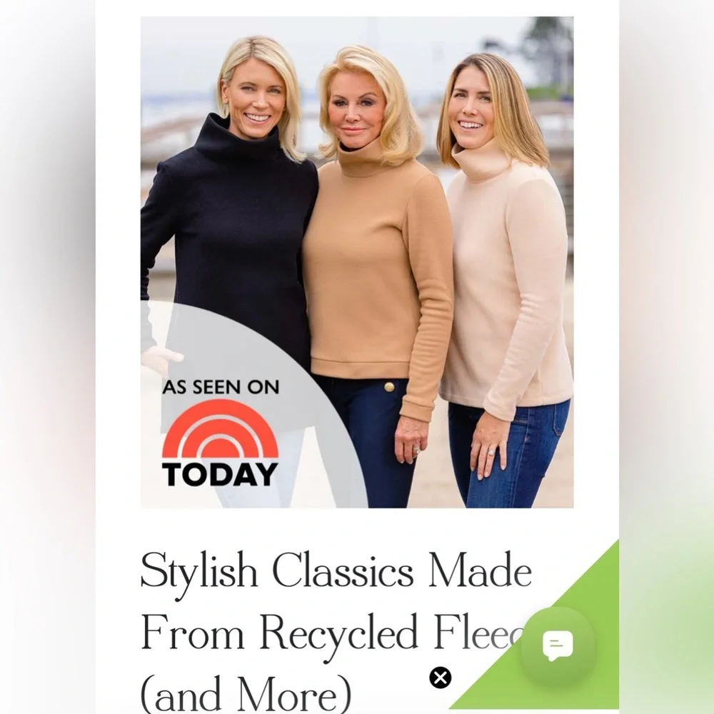 Cozy Dudley Stephen’s fleece turtleneck in orange with cream trim M - Picture 8 of 8